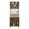 Tuhome Della 60 Kitchen Pantry with Countertop, Closed & Open Storage, Light Oak ALD6603 - alternate 4